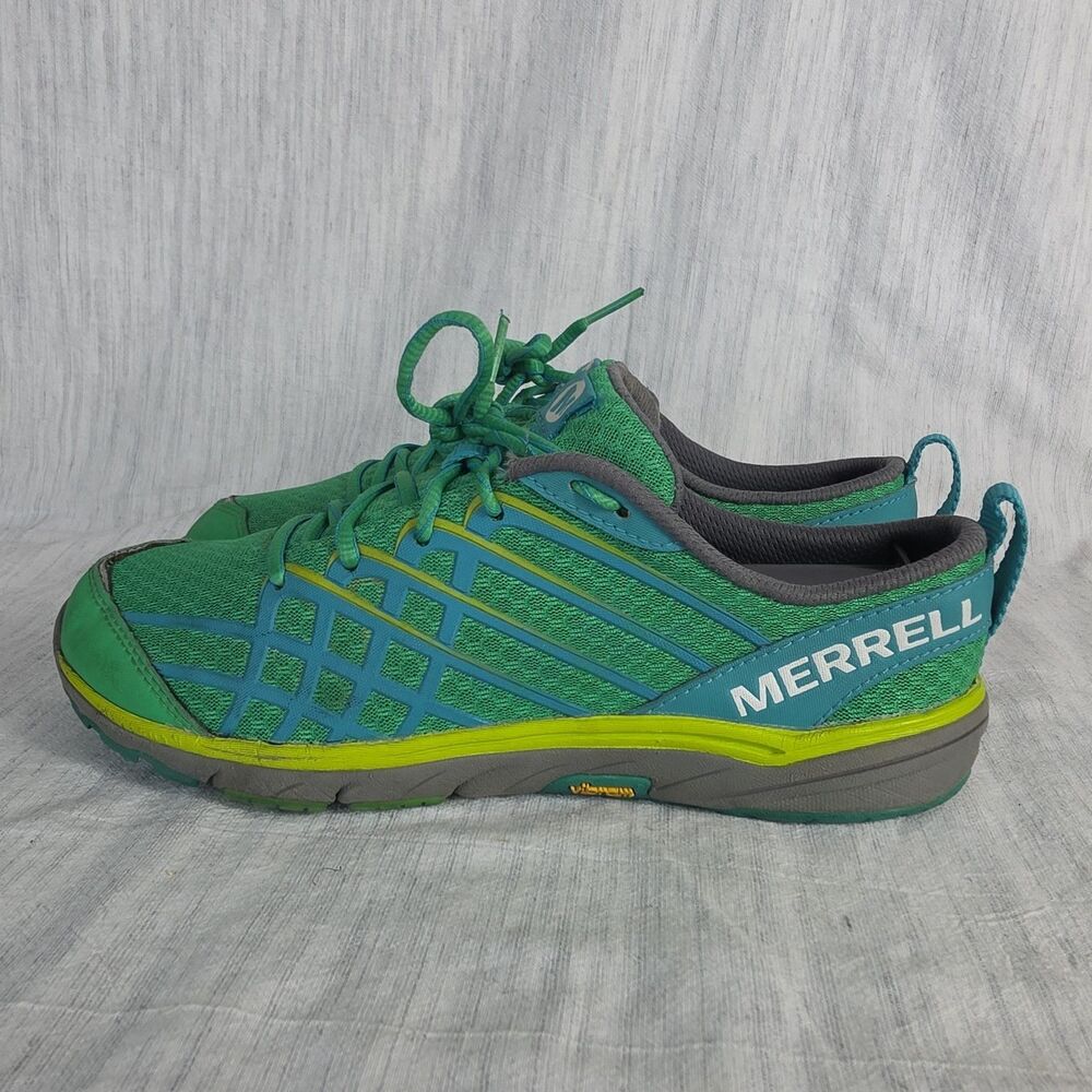 Merrell Bare Access Arc 2 Womens 7.5 Green Aqua Vibram Running Shoes J58086